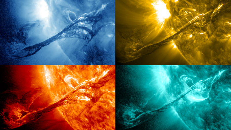 Illustration for article titled This solar eruption video will straight up melt your face it's so awesome